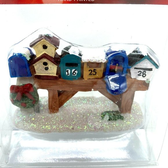 St. Nicholas Square Village Mailbox Row - Christmas Village Accessory - Picture 3 of 3